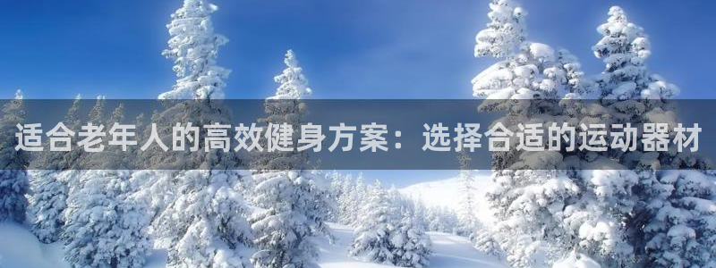 意昂4代理:适合老年人的高效健身方案:选择合适的运动器材