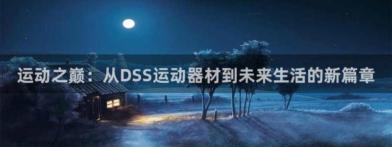 意昂体育4平台APP:运动之巅:从DSS运动器材到未来生活的